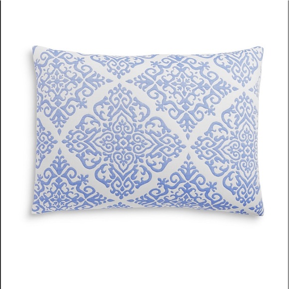 Charter Club Medallion 3 Pc. Comforter Set, Full/ Queen, color:light blue/white - Picture 4 of 7